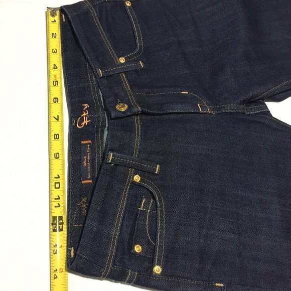 Fidelity Lotus Boot Flare Jeans Low Waist Stretch Dark 27 34 - Picture 6 of 12